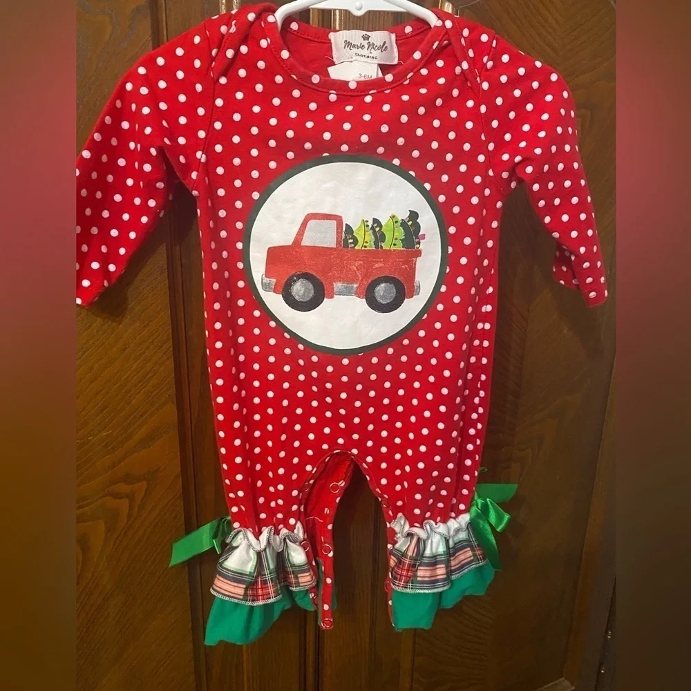 Marie Nicole Christmas Romper